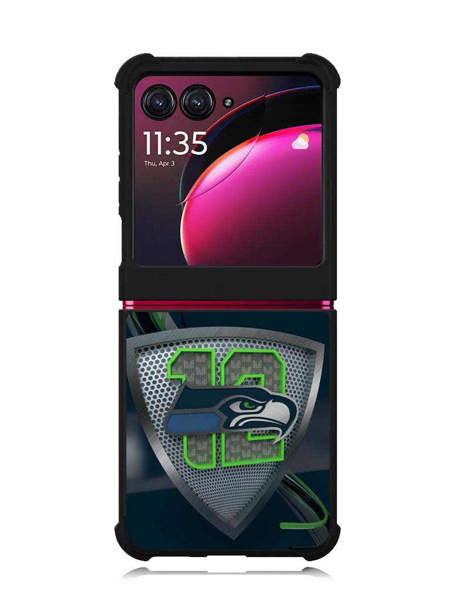 Seattle Seahawks 12 Motorola Moto Razr Plus 2023 , Moto Razr+ 2023 Case