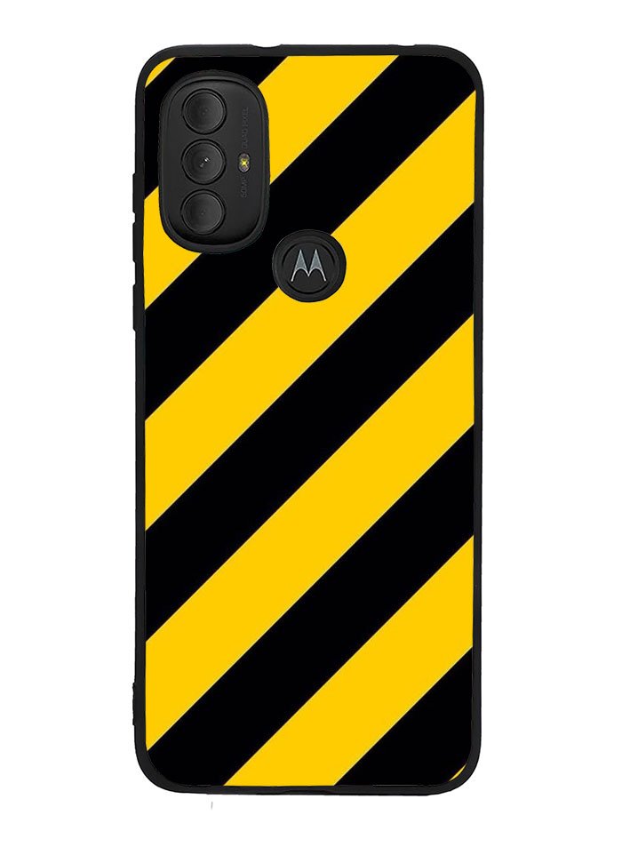 Black Yellow Motorola Moto G Pure 2021 , Moto G Power 2022 Case OV5974