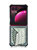 attack on titan Logo Motorola Moto Razr Plus 2023 , Moto Razr+ 2023 Case OV3930