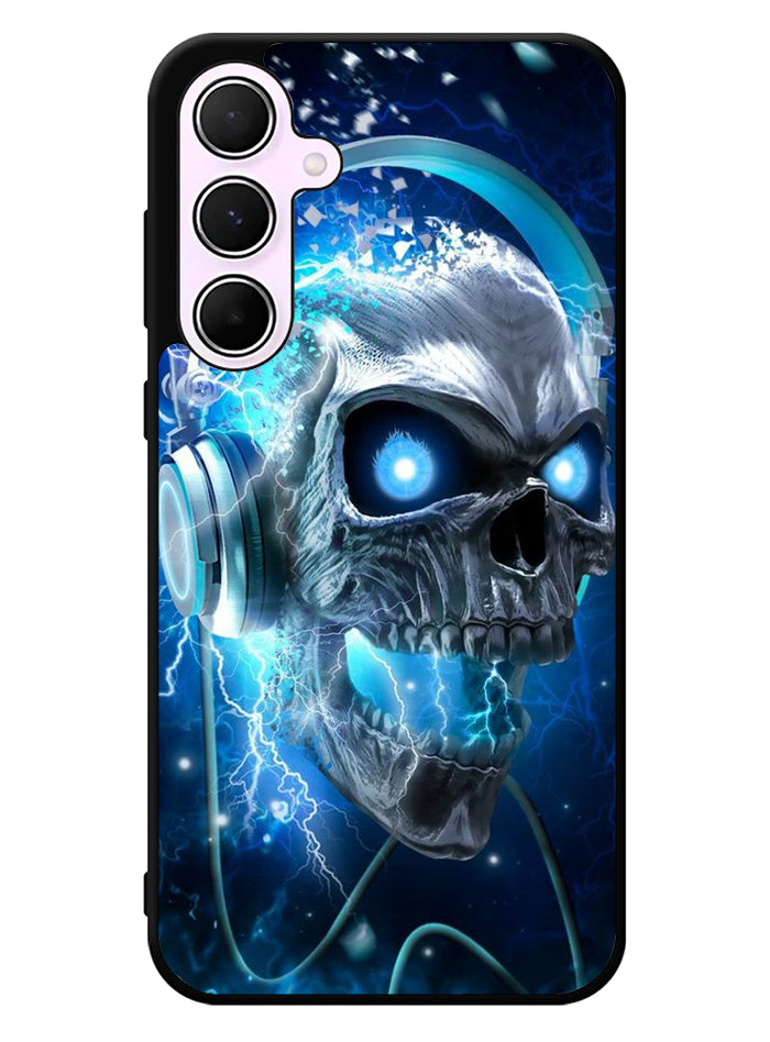Skull Blue Samsung Galaxy A55 5G Case