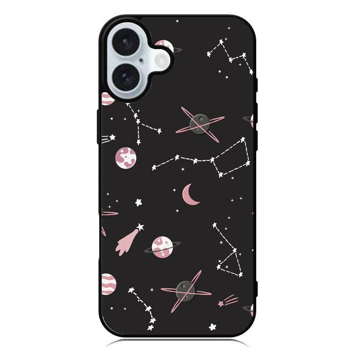 Pattren Planet F iPhone 16 Case QC2926