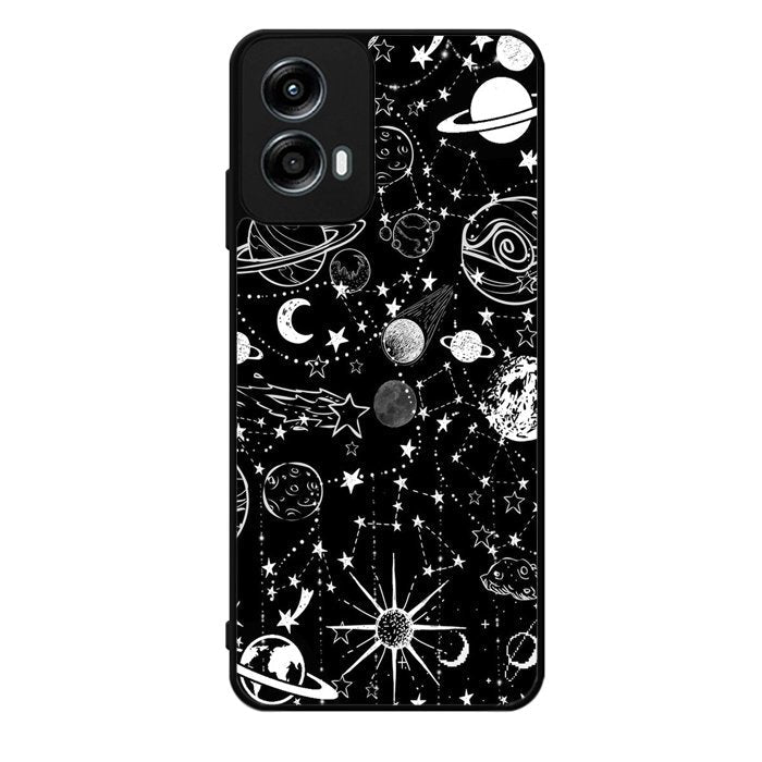Black Galaxy Motorola Moto G Play 2024 Case OV4162