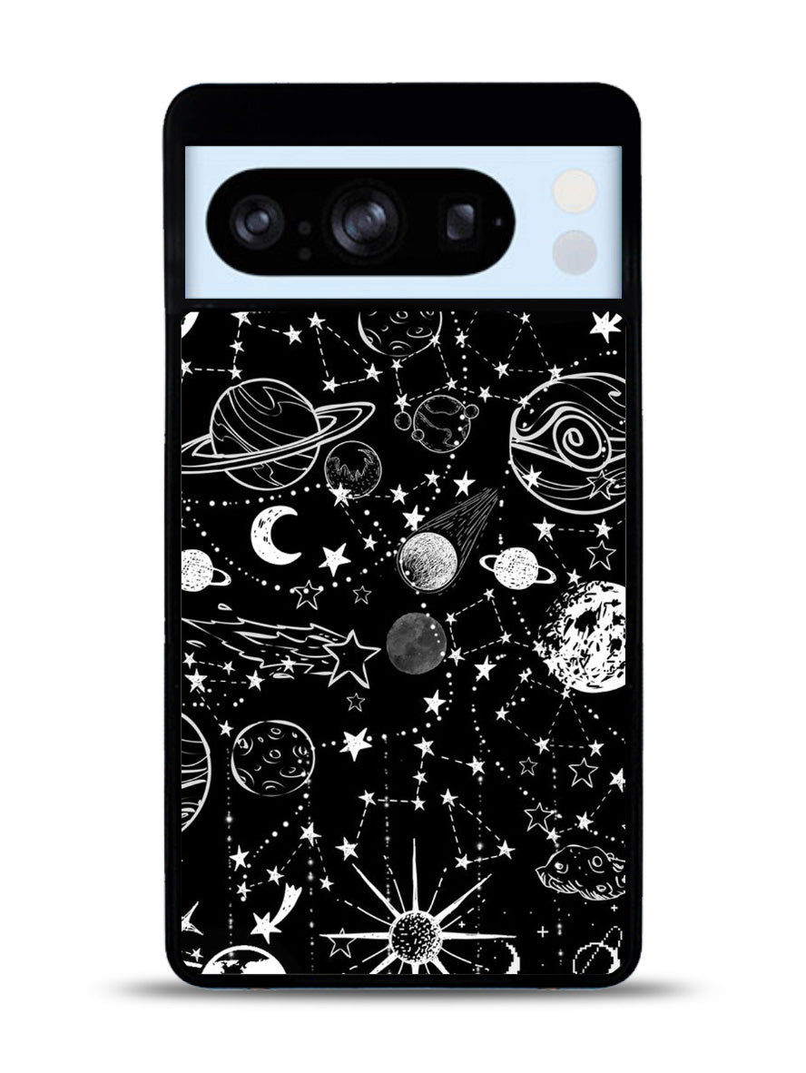 Black Galaxy Google Pixel 8 Pro Case QC4162