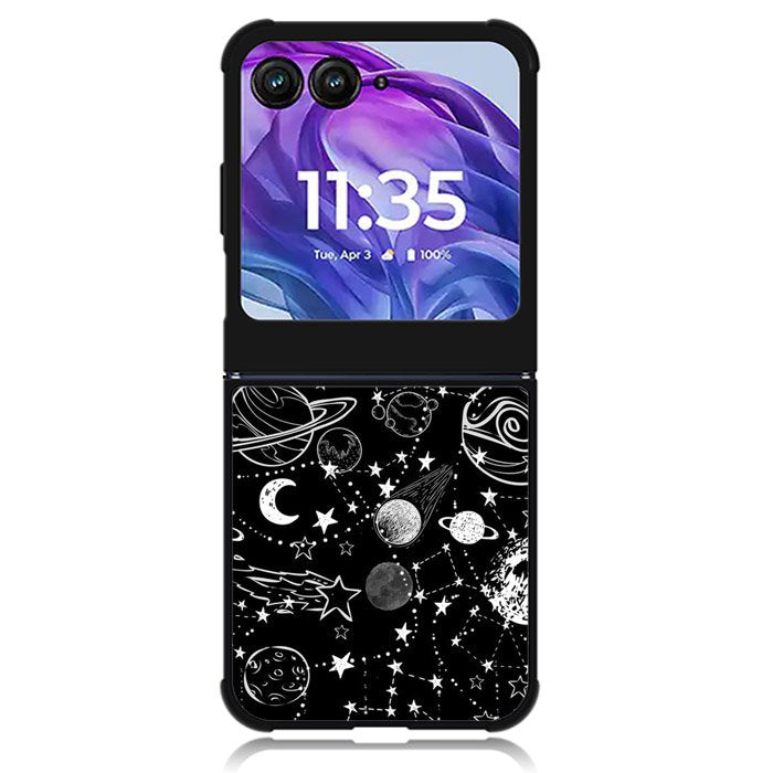 Black Galaxy Motorola Moto Razr Plus 2024 , Moto Razr+ 2024 Case OV4162