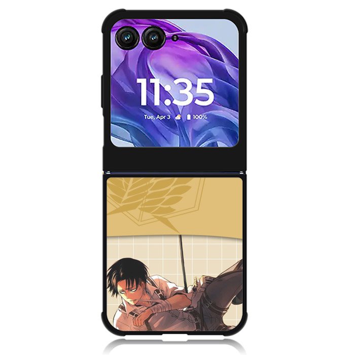 AOT Levi Ackerman Motorola Moto Razr Plus 2024 , Moto Razr+ 2024 Case OV3845