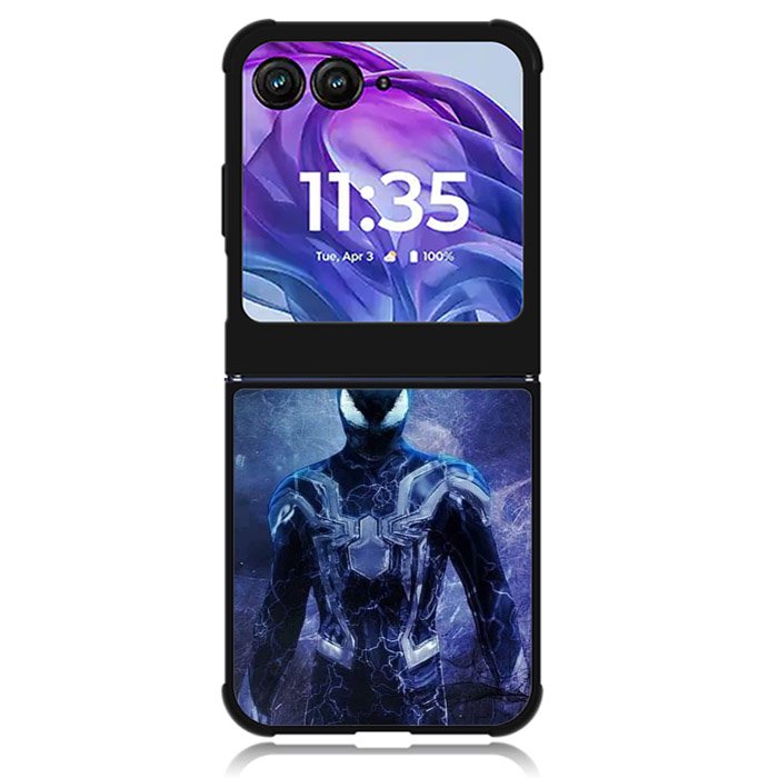 Spiderman Black Motorola Moto Razr Plus 2024 , Moto Razr+ 2024 Case OV7875