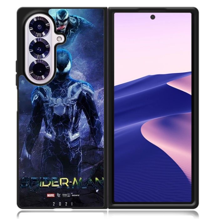 Spiderman Black Samsung Galaxy Z Fold 7 Case OV7875