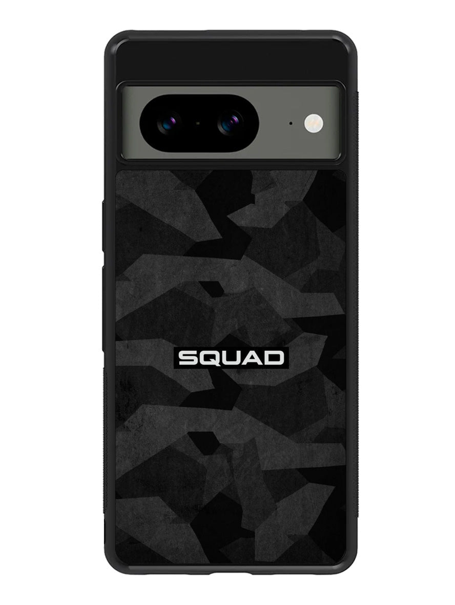 Squad Black Camo Google Pixel 8A Case QC9401
