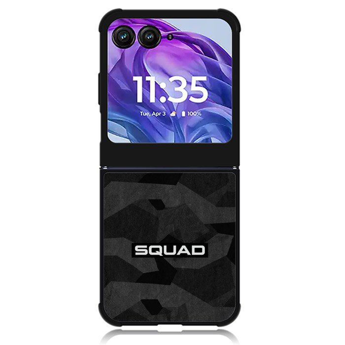Squad Black Camo Motorola Moto Razr Plus 2024 , Moto Razr+ 2024 Case OV9401