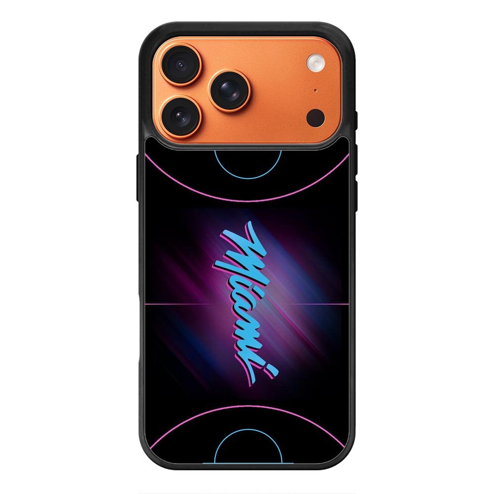 Miami Heat Basketball iPhone 17 Pro Case QC9374