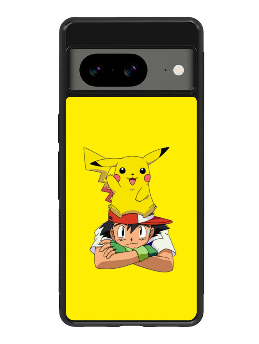Ash Ketchum Pikachu Google Pixel 8 Case QC9316