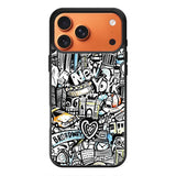 Doodle New York iPhone 17 Pro Case QC9338