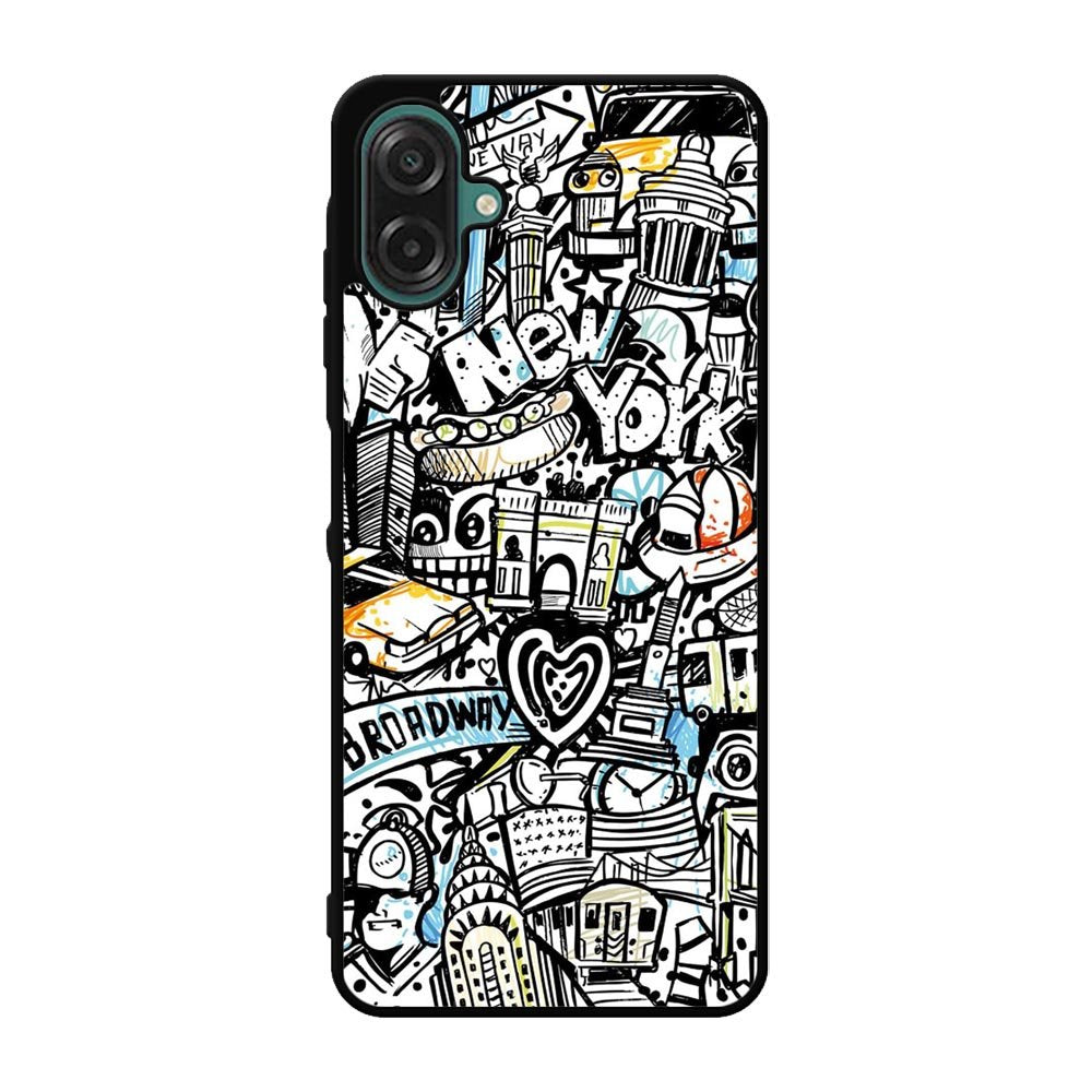 Doodle New York Samsung Galaxy A07 Case QC9338