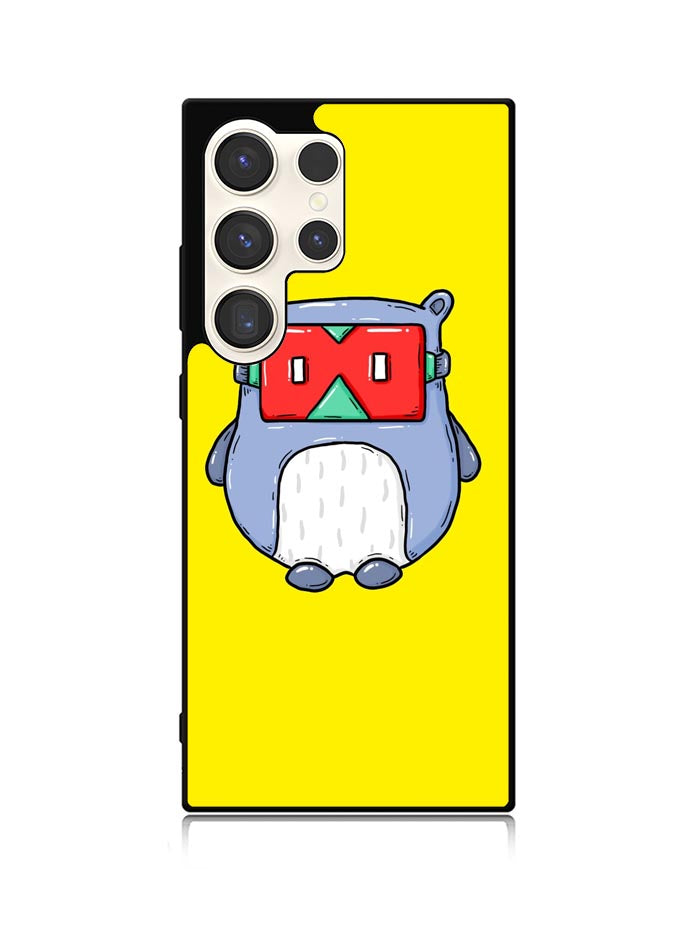 Red Mask Yellow Samsung Galaxy S23 Ultra 5G Case QC9394