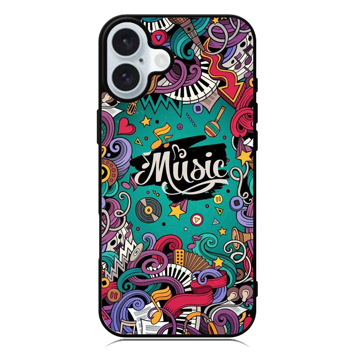 Music Art iPhone 16 Plus Case QC9381