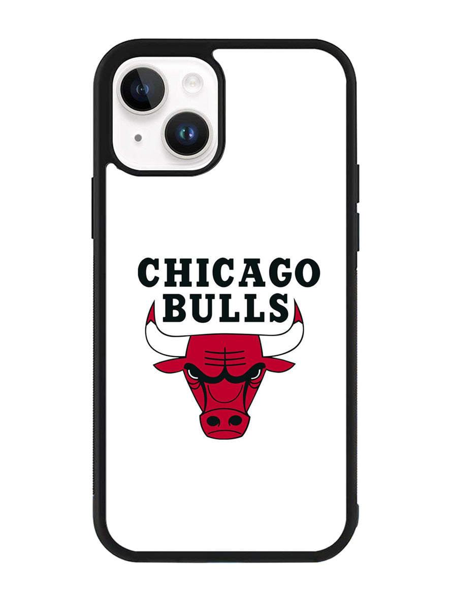 Chicago Bulls White iPhone 14 Case QC9324