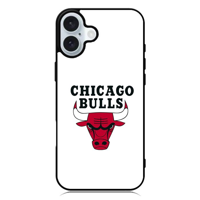 Chicago Bulls White iPhone 16 Case QC9324
