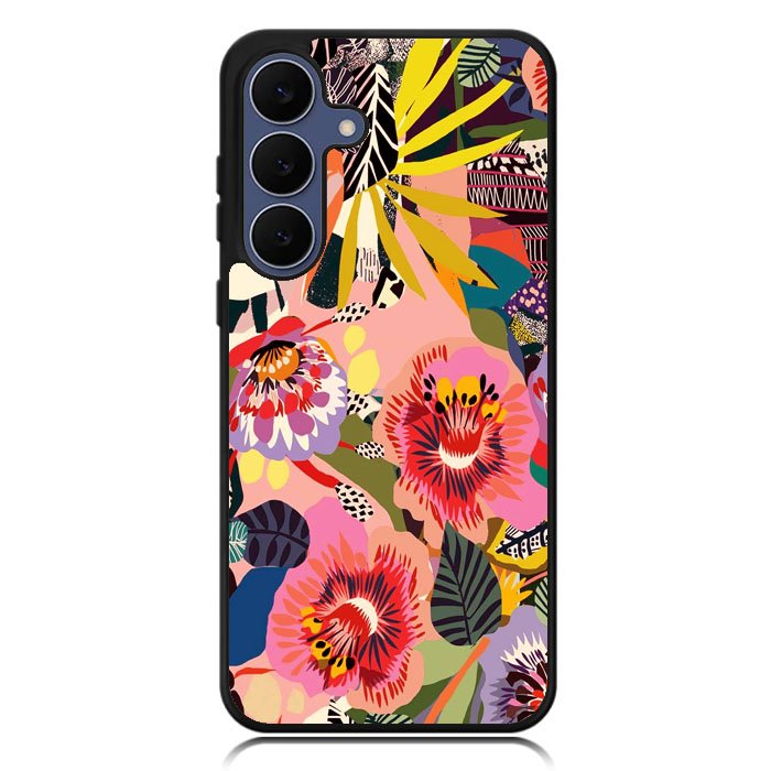 Floral Art Samsung Galaxy S25 FE Case OV9345