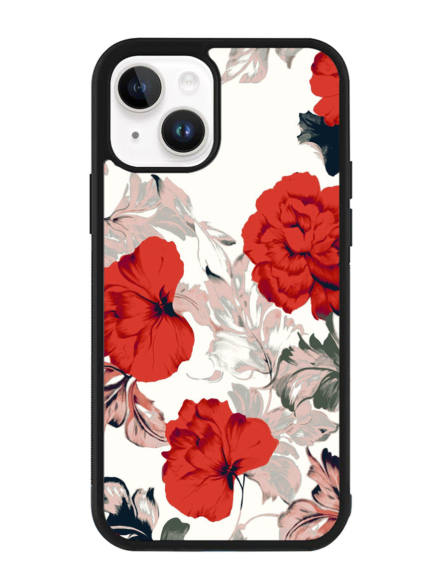Big Red Peony iPhone 15 Plus Case OV9317