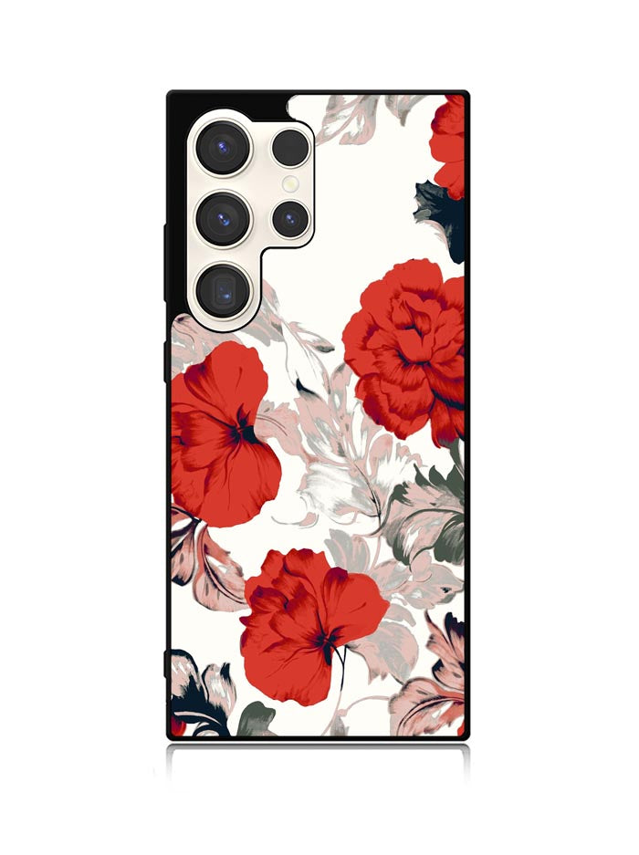 Big Red Peony Samsung Galaxy S23 Ultra 5G Case QC9317