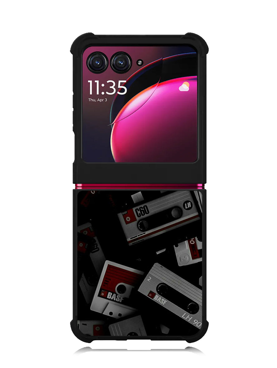Retro Cassette Tape Motorola Moto Razr Plus 2023 , Moto Razr+ 2023 Case OV9395