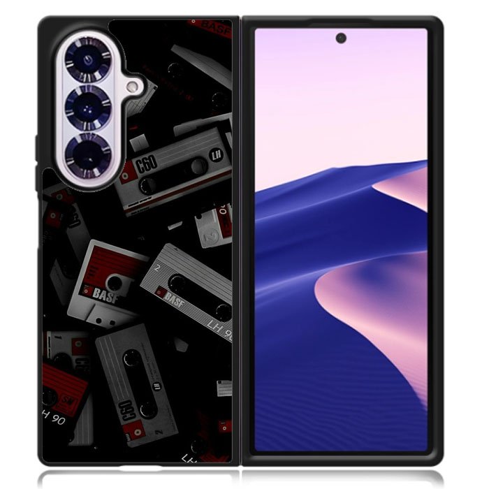 Retro Cassette Tape Samsung Galaxy Z Fold 7 Case OV9395