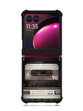 Retro Cassette Tape Motorola Moto Razr Plus 2023 , Moto Razr+ 2023 Case OV9396