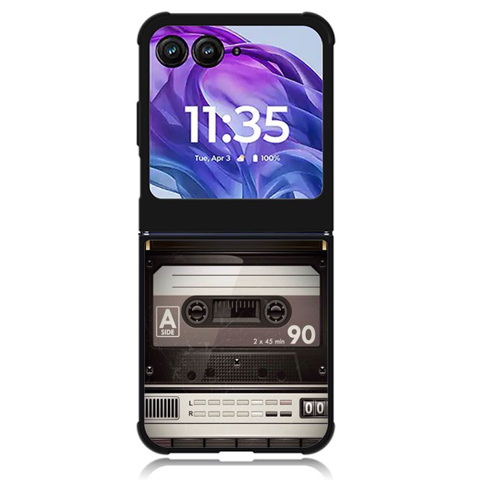 Retro Cassette Tape Motorola Moto Razr Plus 2024 , Moto Razr+ 2024 Case OV9396