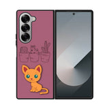 Cartoon Cute Cats Samsung Galaxy Z Fold 7 5G Case QC9321