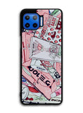 Japanese Pink Motorola Moto One 5G Case , Moto One 5G UW Case , Moto G 5G Plus Case