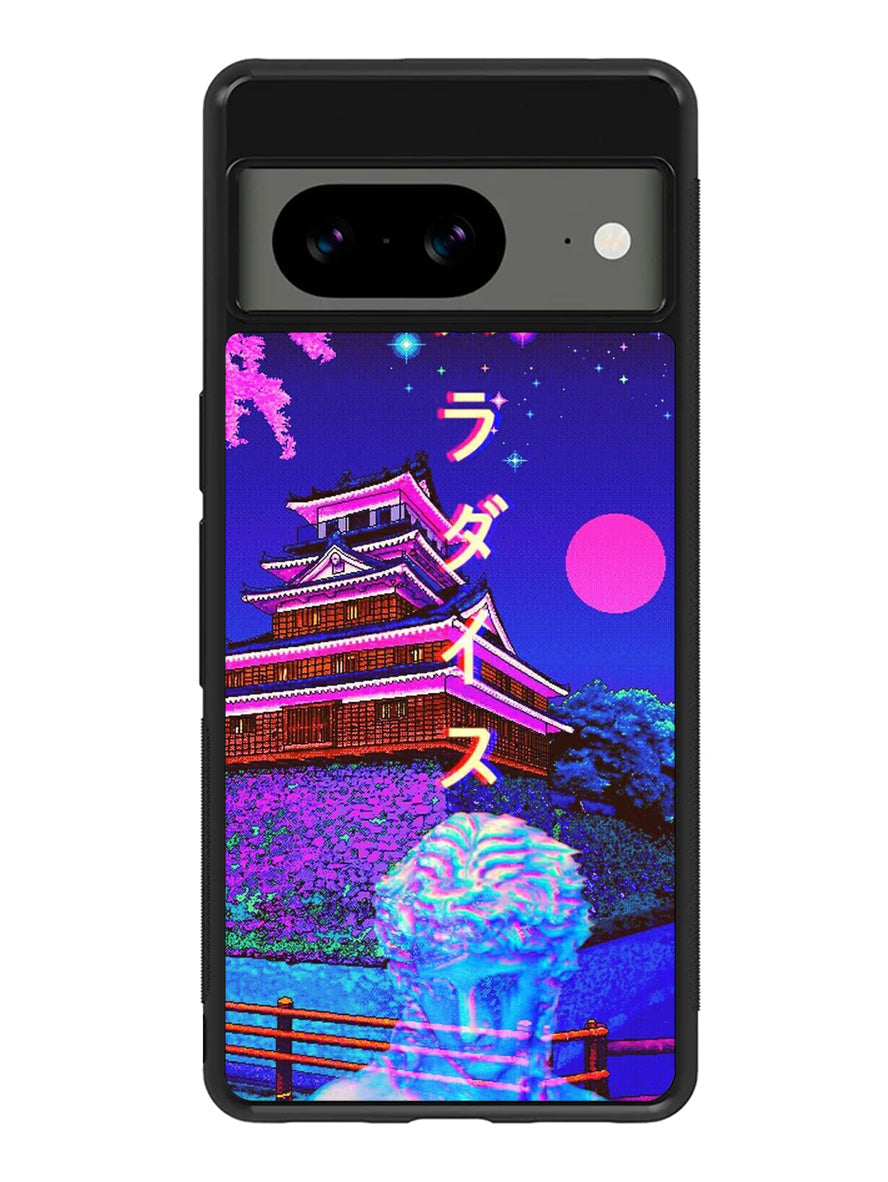 Japanese Vaporwave Google Pixel 8A Case QC9355