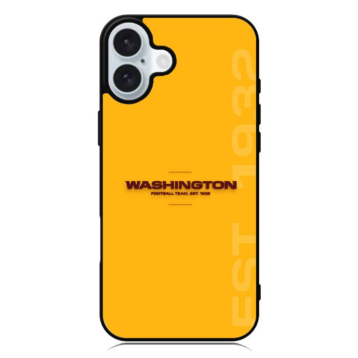 Washington Yellow Football iPhone 16 Case QC9418