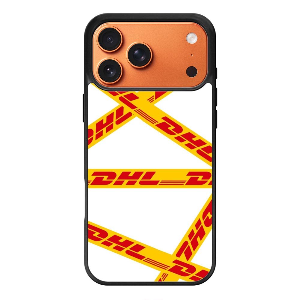 Line DHL White iPhone 17 Pro Case QC9461