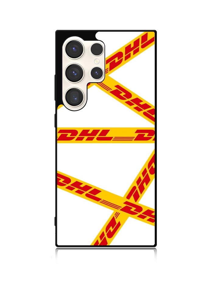 Line DHL White Samsung Galaxy S25 Ultra 5G Case QC9461