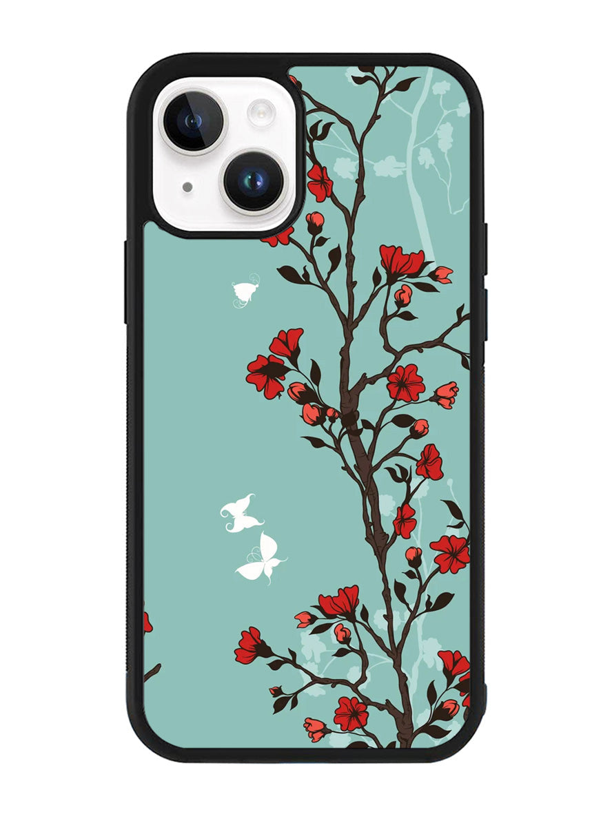 Japanese Flowers iPhone 14 Plus Case QC9457