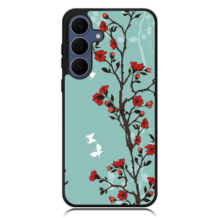 Japanese Flowers Samsung Galaxy S25 FE Case OV9457