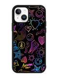 Neon Doodles iPhone 14 Plus Case QC9467