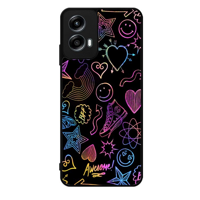 Neon Doodles Motorola Moto G Play 2024 Case OV9467