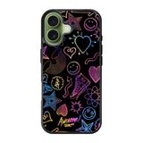 Neon Doodles iPhone 17 Case OV9467