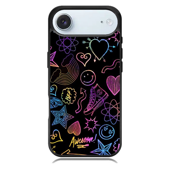 Neon Doodles iPhone 17 Air Case OV9467
