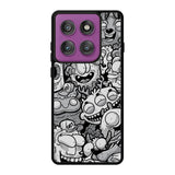Black Doodle Motorola Moto Edge 60 Pro Case OV9476