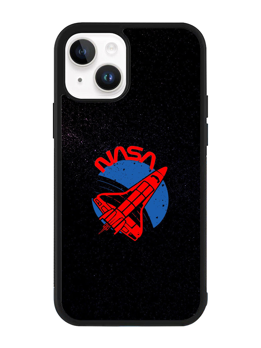 Nasa Black iPhone 14 Case QC9465