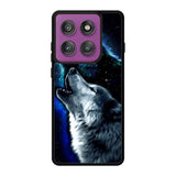 Wolf Black White Motorola Moto Edge 60 Pro Case OV8675