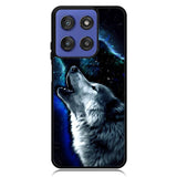 Wolf Black White Motorola Moto G Stylus 5G 2025 Case OV8675