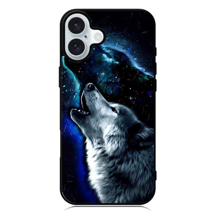 Wolf Black White iPhone 16 Case QC8675