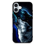 Wolf Black White iPhone 16 Case QC8675