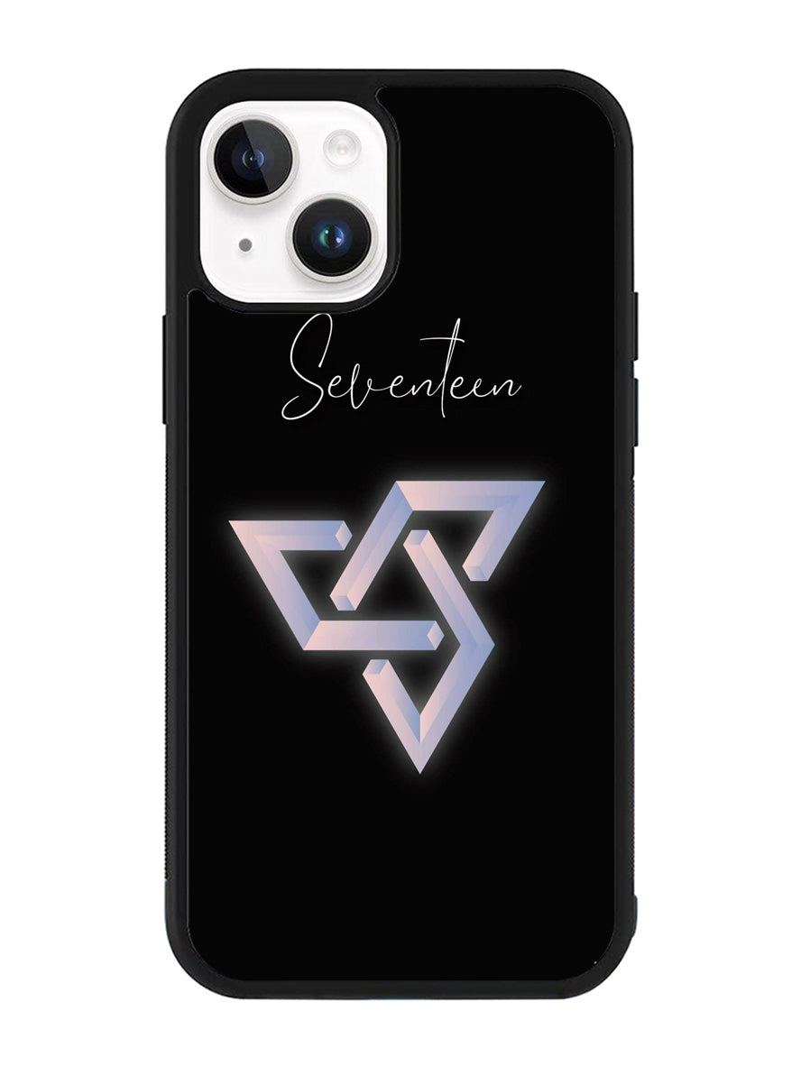 Seventeen Black Logo iPhone 14 Plus Case QC8664