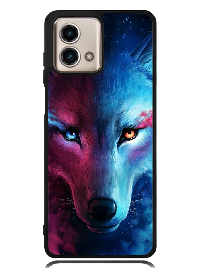 Wolf Art Blue Red Motorola Moto G Stylus 5G 2023 Case OV8673