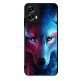 Wolf Art Blue Red Motorola Moto G Play 2024 Case OV8673