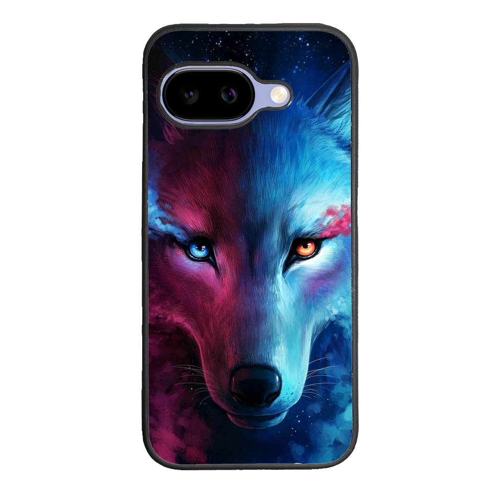 Wolf Art Blue Red Google Pixel 10A Case QC8673